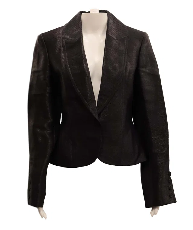 Dior navy blue raphia jaket in Navy from Luxury Promise