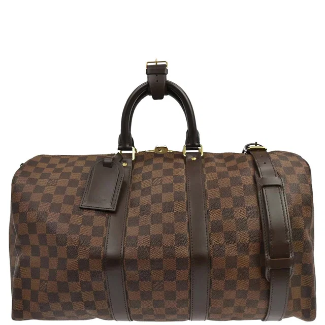 Louis Vuitton Damier Keepall Bandouliere 45 Duffle Bag N41428 in Canvas from AMORE Vintage Tokyo