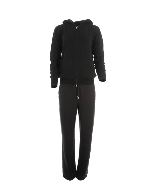 Loro Piana baby cashmere black tracksuit in Black Cashmere from Luxury Promise