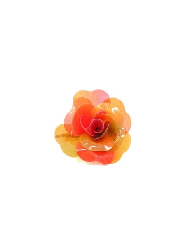 Chanel PVC Camellia Brooch from Arcade Vintage