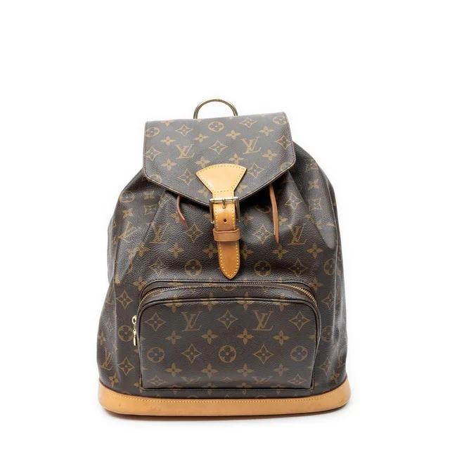 Louis Vuitton Montsouris Brown Monogram Canvas in Brown Coated canvas from The Reluxe