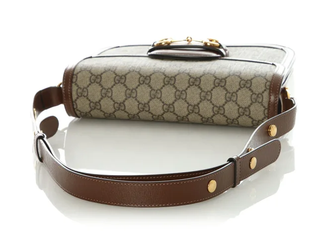 Gucci Medium Horsebit 1955 Shoulder Bag in Canvas from Ann's Fabulous Finds, photo 7 of 9