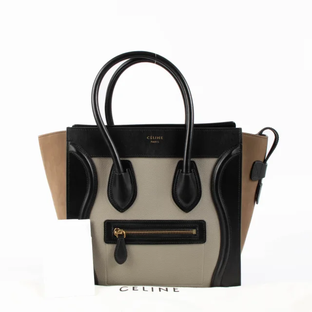Celine Tri-Color Micro Luggage Bag in Calfskin from Labellov, photo 2 of 6