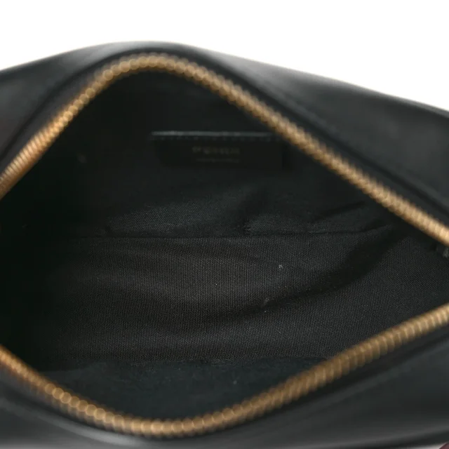 Fendi Vitello Century Bi-Color FF 1974 Embossed Mini Camera Case Maya Black in Black Calfskin from FASHIONPHILE, photo 5 of 11