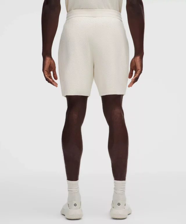 lululemon Cotton-Blend Knit Short 7" in Light Ivory, photo 3 of 7 from lululemon