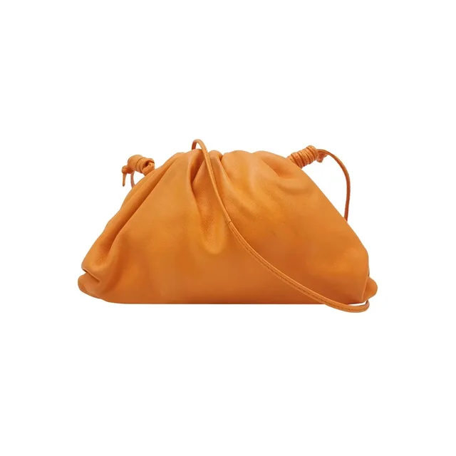 Bottega Veneta Mini Pouch Leather Bag Orange in orange Leather from Grailed, photo 1 of 1