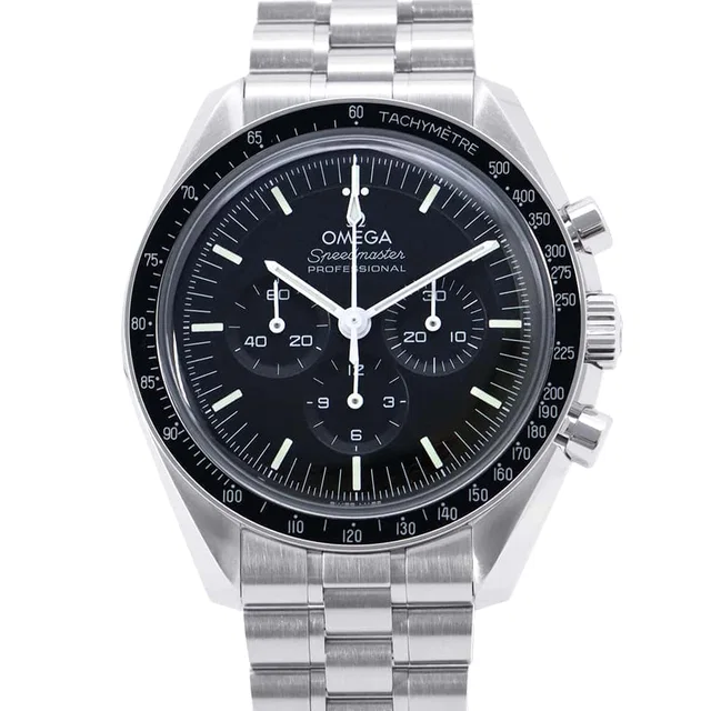 Omega Speedmaster Moonwatch Professional W42mm Stainless Steel Black Dial310.30.42.50.01.001 in Black from GALLERY RARE