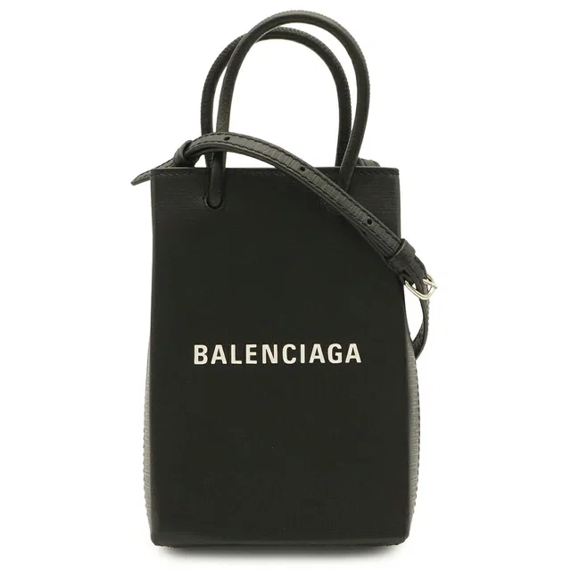 Balenciaga Leather Phone Holder Bag in Leather from LuxUness