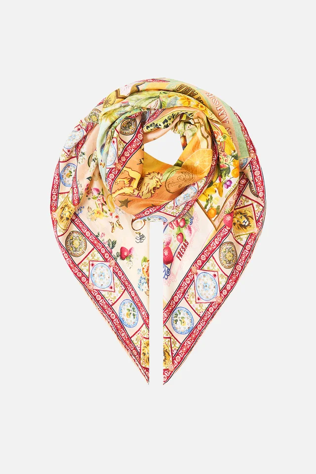 Camilla eBoutique LARGE CRYSTALLED SILK SQUARE SCARF VA VA VINTAGE from CAMILLA, photo 1 of 1