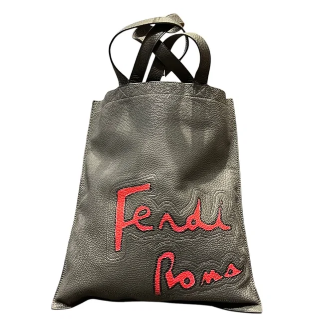 Fendi Flat Tote Bag Leather Suede in Suede from The Reluxe