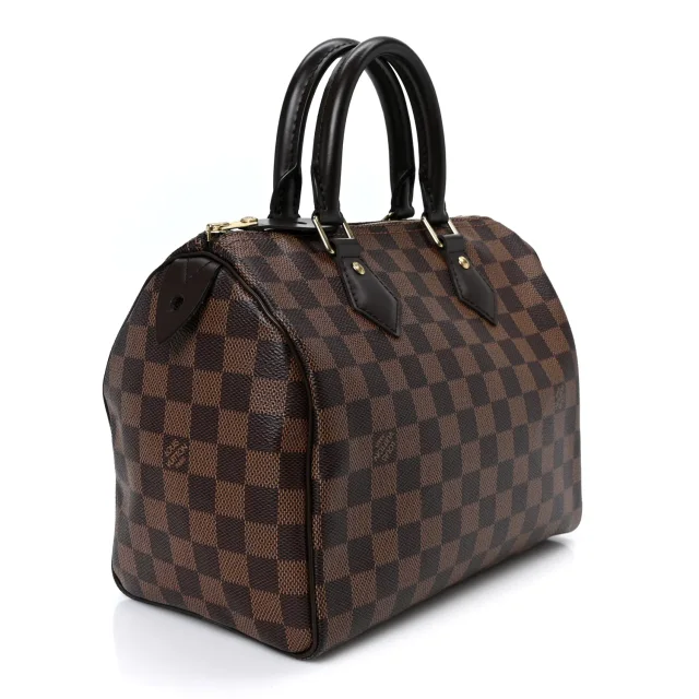Louis Vuitton Damier Ebene Speedy 25 in Brown Canvas from FASHIONPHILE, photo 2 of 8