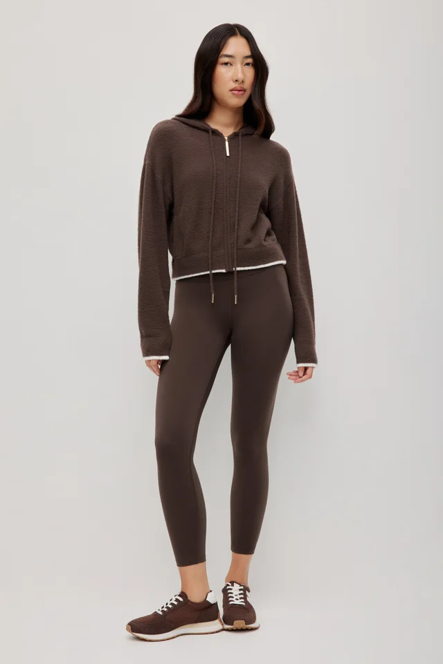 Athletica Knit Zip Jacket in Brown from Aje, photo 1 of 1