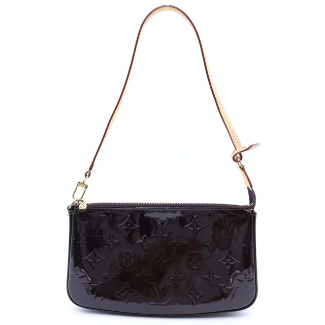 Louis Vuitton Pochette Accessoires Pouch Monogram Vernis Amarante from The Reluxe