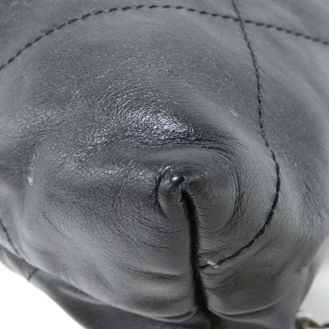 CHANEL 22 line AS3313 rucksack in BLACK / SILVER metal fittings calf from KOMEHYO, photo 3 of 7