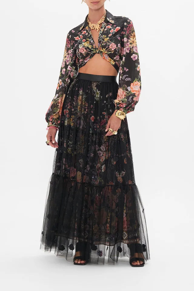 Camilla eBoutique (AU) WAISTBAND RUFFLE HEM SKIRT LETTERS FROM A VINEYARD from CAMILLA, photo 1 of 1