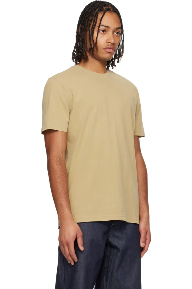 A.P.C. Beige 'APC Printemps 26' T-shirt, photo 2 of 4 from SSENSE