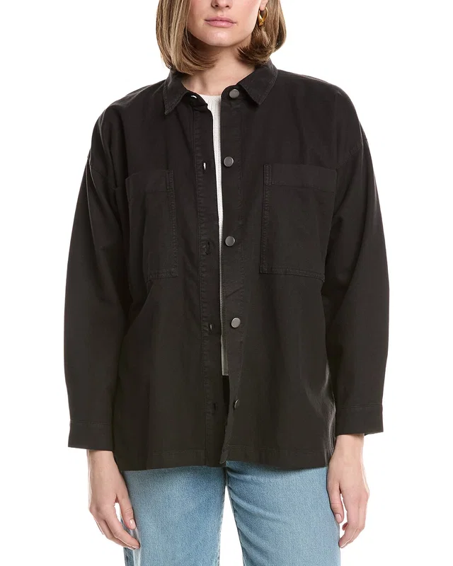 EILEEN FISHER Classic Collar Shirt Jacket, image 1 of 1 from Gilt