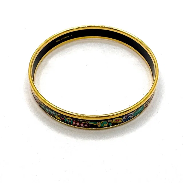 Hermès Enamel PM Shippo Bracelet Around the Timestamp from The Reluxe