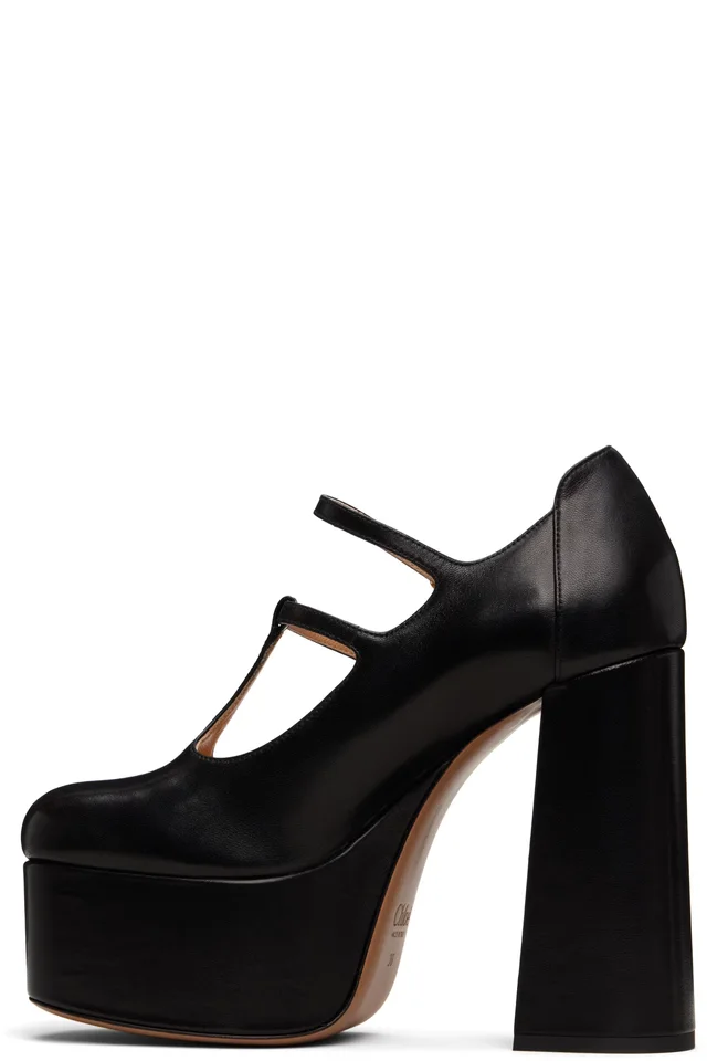 Chloé Black Loti Pump Heels, photo 3 of 4 from SSENSE