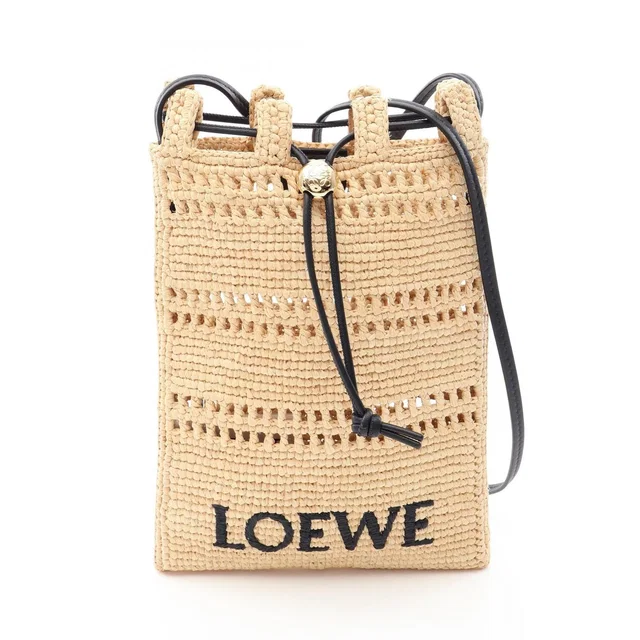 Loewe Shoulder Bag Anagram Leather Pouch in Leather from The Reluxe