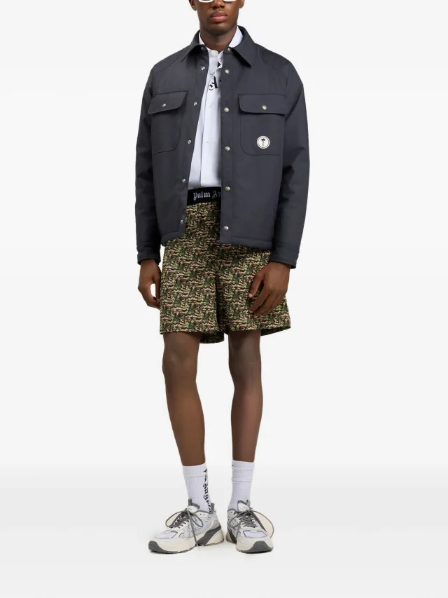 Palm Angels logo-print long-sleeve shirt, photo 2 of 2 from FARFETCH
