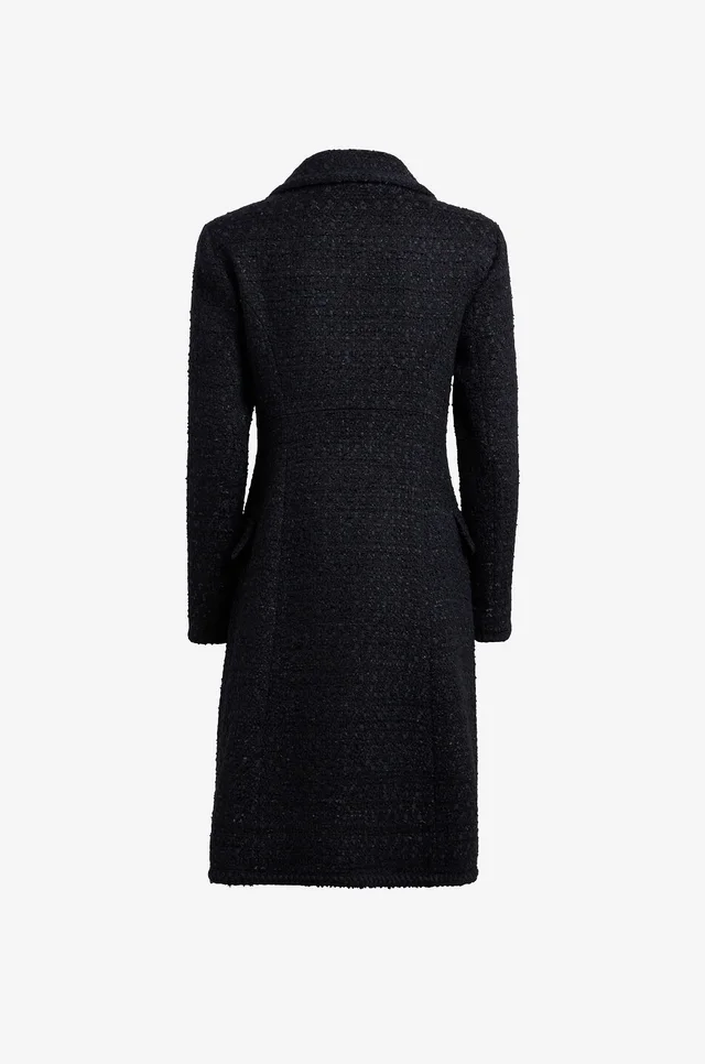 Etro tweed notched-lapels coat, photo 2 of 6 from SENSER