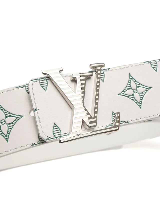 Louis Vuitton Shadow Reversible Belt, Size 85 in Denim from A Retro Tale, photo 3 of 4