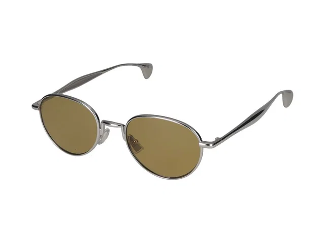 Bottega Veneta Bv1396s Metal Round Sunglasses — Brown in Brown from HEWI