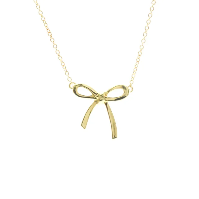 Tiffany & Co. Bow Yellow Gold (18K) No Stone Women,Men Fashion Necklace (Gold) in Gold Yellow gold (18K) from Elady