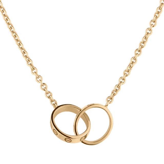 Cartier love necklace in Pink Rose Gold from Gray And Sons