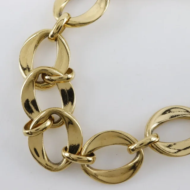 Chanel Chain Choker Necklace in Gold Gold-plated metal from LuxUness, photo 3 of 8