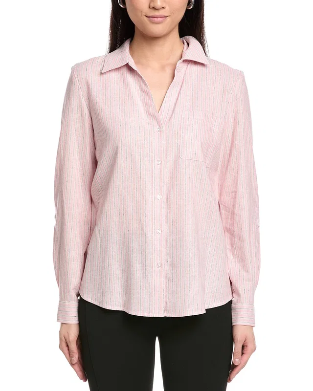 Jones New York Y-Neck Button Front Tunic, image 1 of 1 from Gilt
