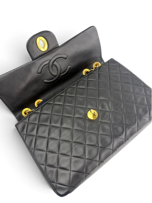 Chanel Vintage Maxi Single Flap in Lambskin from Season 2 Consign, photo 11 of 13