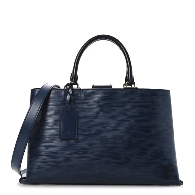 Louis Vuitton Kleber MM Epi Leather Bag - Blue in Blue Leather from H&T