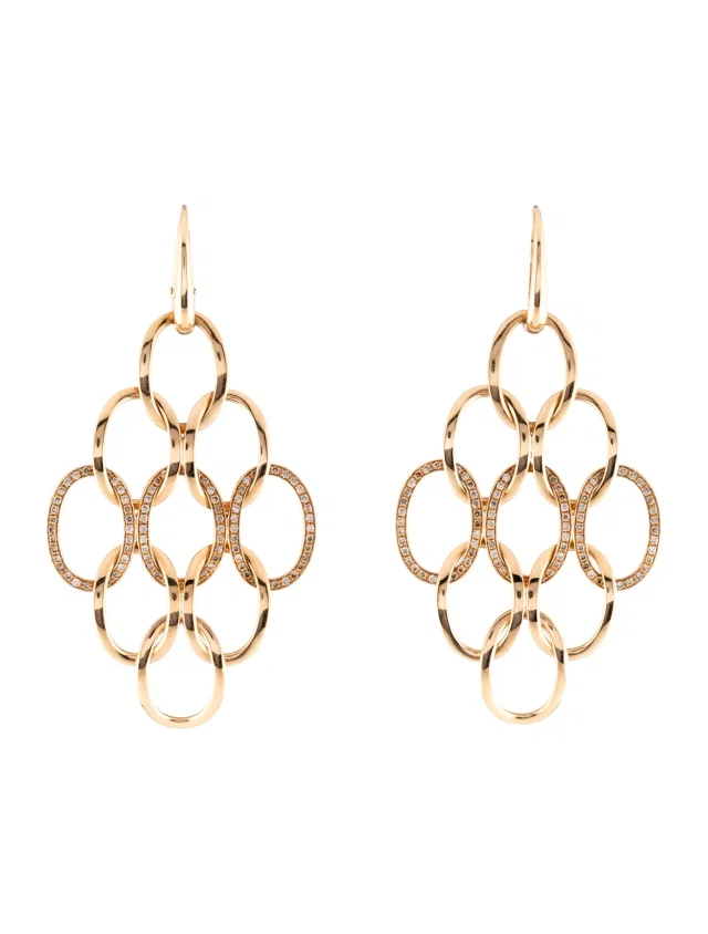 Pomellato 18K Diamond Brera Chandelier Drop Earrings in multicolor from The RealReal