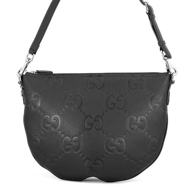 Gucci Jumbo GG Cherie Line Shoulder Black801887 Leather in Leather from GALLERY RARE