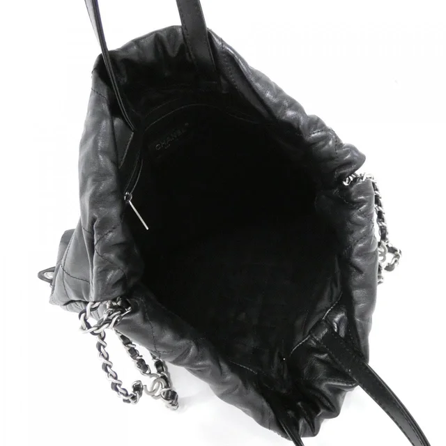 CHANEL 22 line AS3313 rucksack in BLACK / SILVER metal fittings calf from KOMEHYO, photo 7 of 7