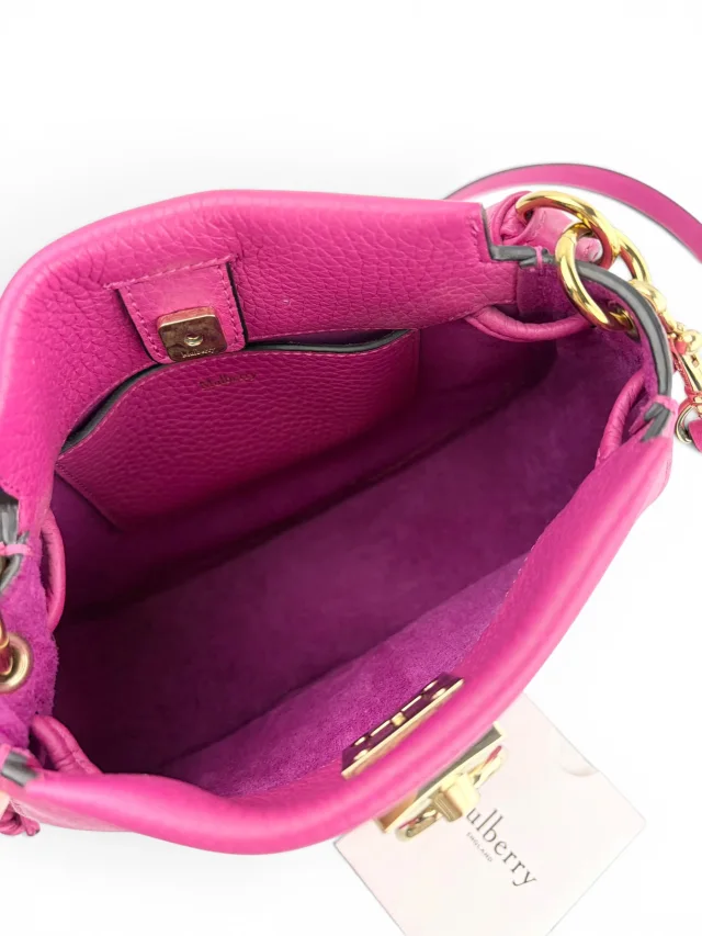 Dark Pink (“Mulberry Pink”) Mini Iris Hobo in Pink Caviar leather from Season 2 Consign, photo 9 of 9