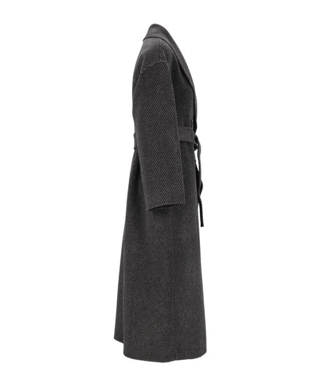 Emporio Armani belted double-breasted coat, photo 2 of 4 from SENSER