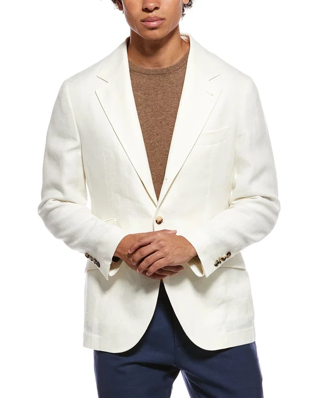 Brunello Cucinelli Linen & Wool-Blend Blazer, image 1 of 1 from Gilt