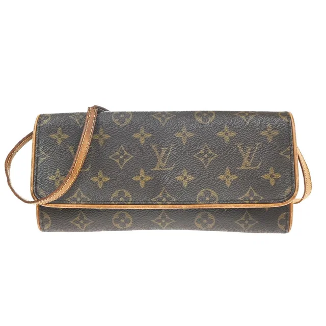 Louis Vuitton Pochette Twin GM Shoulder Bag Monogram Leather in Leather from The Reluxe