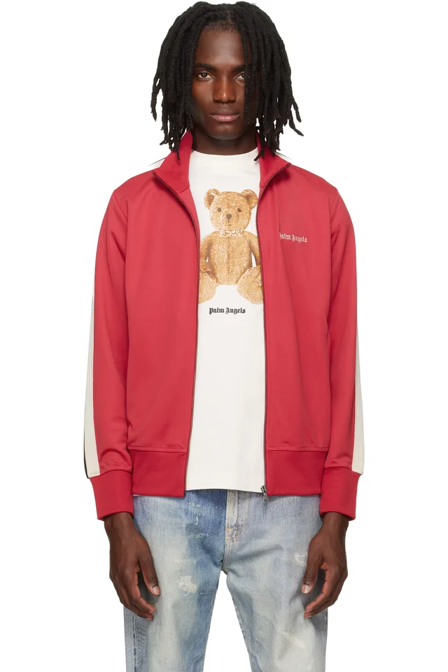Red Classic Logo Track Jacket