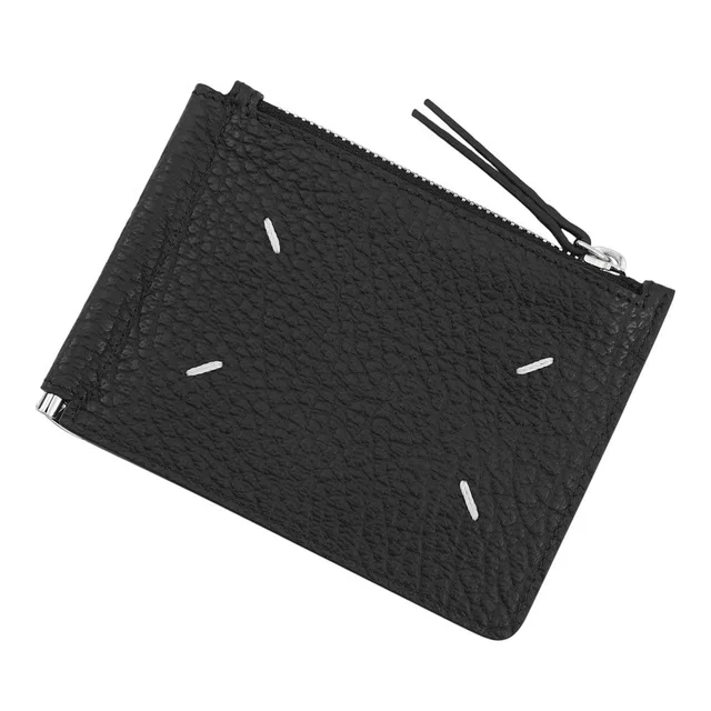 Maison Margiela 4-Stitch Money Clip BlackSA1UI0022P4455T8013 Calf Leather in Calfskin from GALLERY RARE