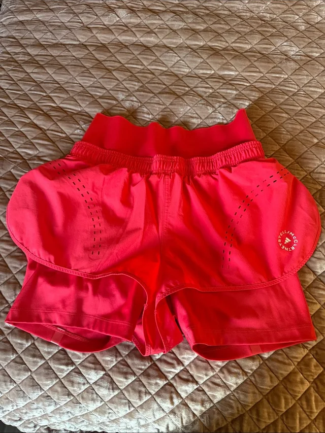 Stella McCartney Hot Pink Layered Athletic Shorts in pink from Poshmark