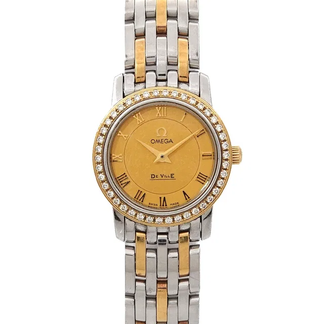 Omega DeVille 413 25 22 60 08 001 Quarts YG Diamond Beze Ladies from Luxury Promise