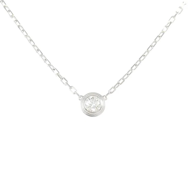 Cartier Diamants Legers 18K White Gold Diamond Necklace in White from LuxUness