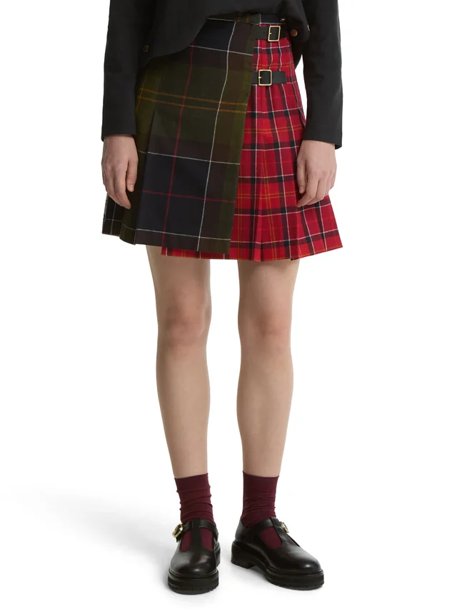 Barbour Plaid wrap midi skirt, photo 3 of 5 from SENSER