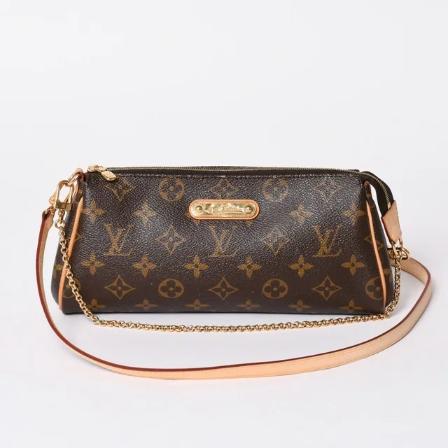 Louis Vuitton Pochette Monogram Brown Gold in Brown Leather from The Reluxe