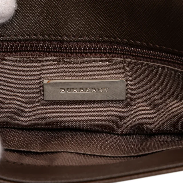 Beige Burberry House Check Canvas Crossbody in Beige Canvas from Designer Revival, photo 5 of 6