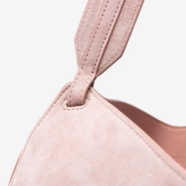 Khaite Shoulder Bag — Pink Baby Calfskin in Pink Calfskin from HEWI